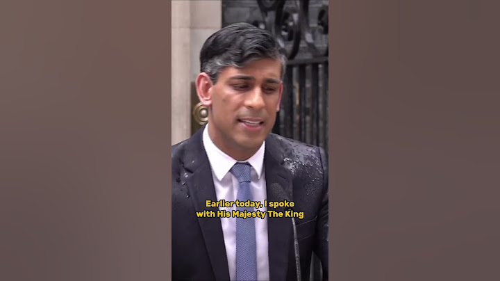 Moment Rishi Sunak announces General Election and confirms date