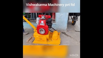 Earth Compactor with 5 hp diesel engine/3 hp motor.