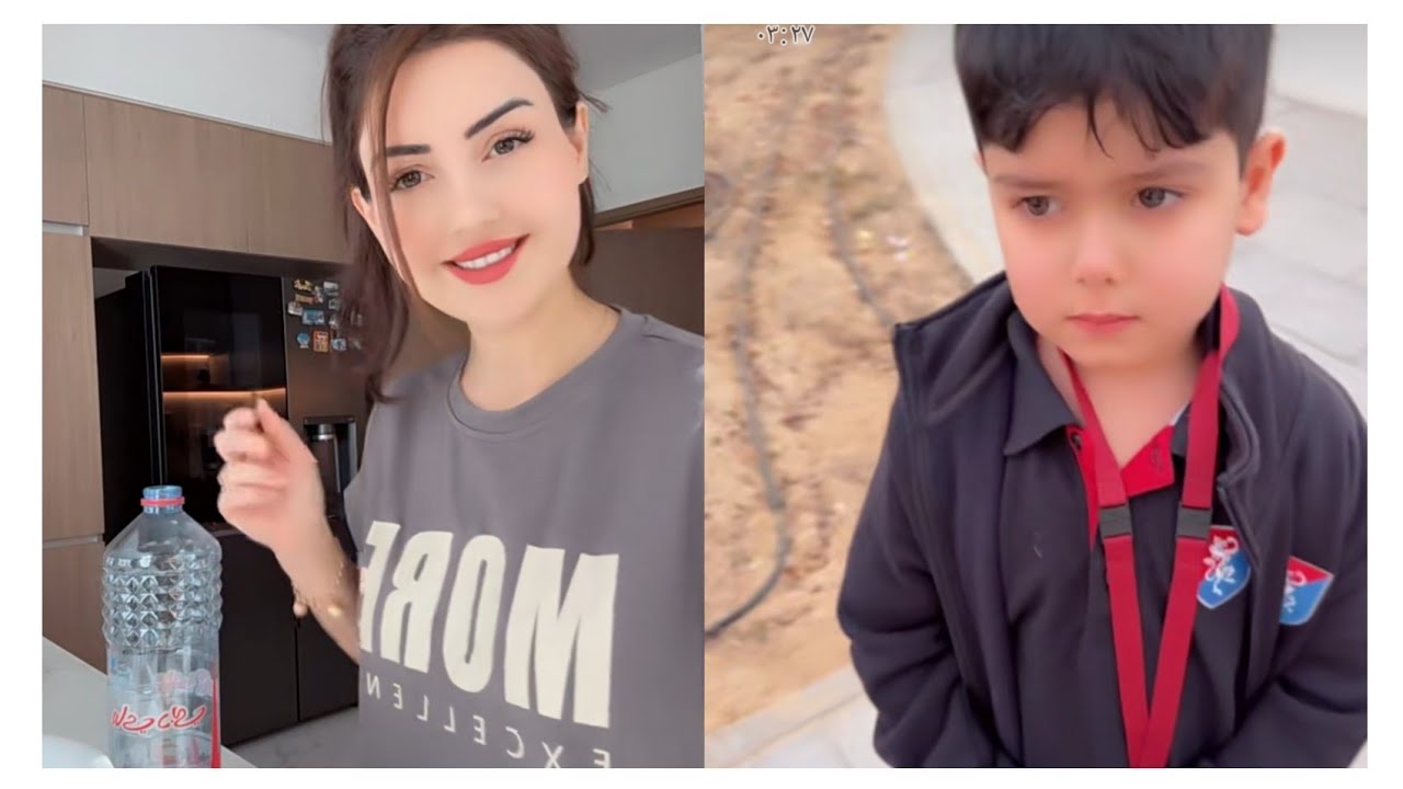 نور وعصام 🥰نور اجواء صباحي رح اشرب قهوة ☕️الابطال رجعو من المدرسة آدم وليام زعلانين تخنقو