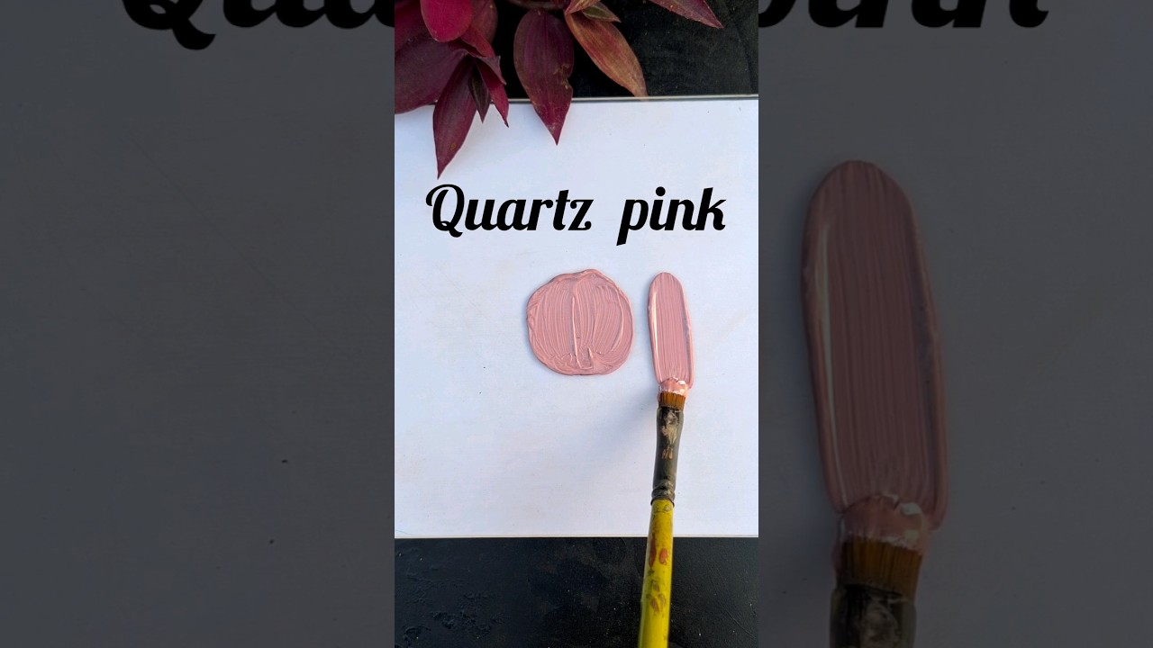 How to get quartz pink colour by acrylics | acrylic colour mixing for quartz pink 