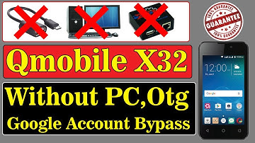 Qmobile X32 Google Account Bypass || Without PC,Otg | 2018