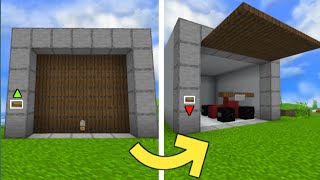 Minecraft: How To Build A Working Garage Door In Bedrock! (No Mods)