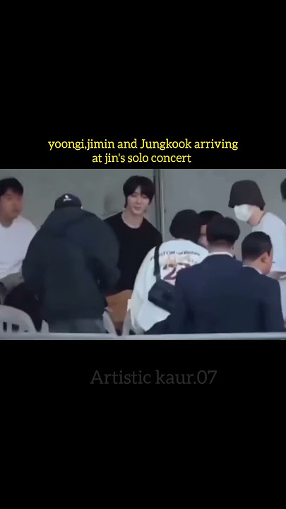 Yoongi,Jimin,Jungkook Together At Seokjin's Concert Today🫂💜jin tourD2#RUNSEOKJIN_epTOUR_GOYANG#bts