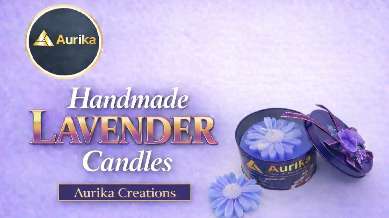 Lavender Scented Candle 🌿 | Calm & Cozy Vibes |  Aurika Creations 