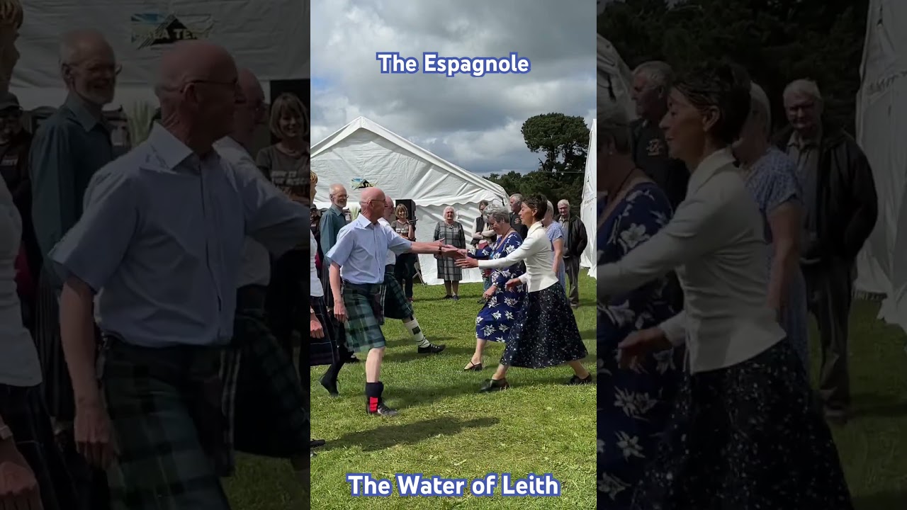 Scottish Country Dancing 🏴󠁧󠁢󠁳󠁣󠁴󠁿 demonstrating the formation Espagnole 