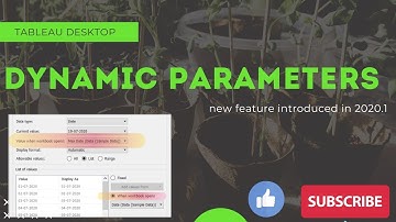 Tableau - Dynamic Parameters to update Parameter