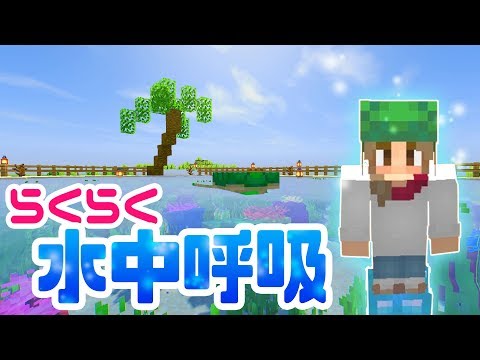 マインクラフト カメになって水中呼吸 亀の甲羅をつくるよ マイクラ実況 Youtube