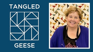 Make a Tangled Geese Quilt with Jenny Doan of Missouri Star! (Video Tutorial)