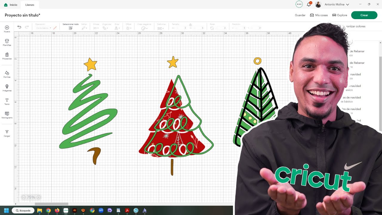 Aprendiendo a usar CRICUT DESIGN SPACE desde cero - CLASE EN VIVO - YouTube
