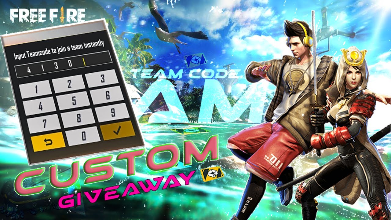 FREE FIRE LIVE CUSTOM ROOM GIVEAWAY FF LIVE REDEEM CODE GIVEAWAY # ...