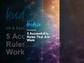 5 Accessibility Rules That Make Design Work for Everyone #Shorts