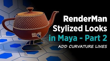 RenderMan Stylized Looks in Maya -  Part 2 - add curvature lines