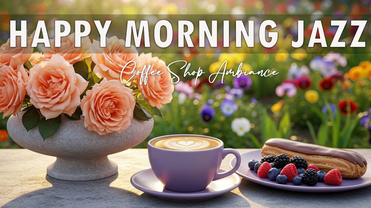 Happy Morning Jazz ☕ Coffee Shop Ambiance - Bossa Nova Instrumental & Jazz Music for Positive Vibes