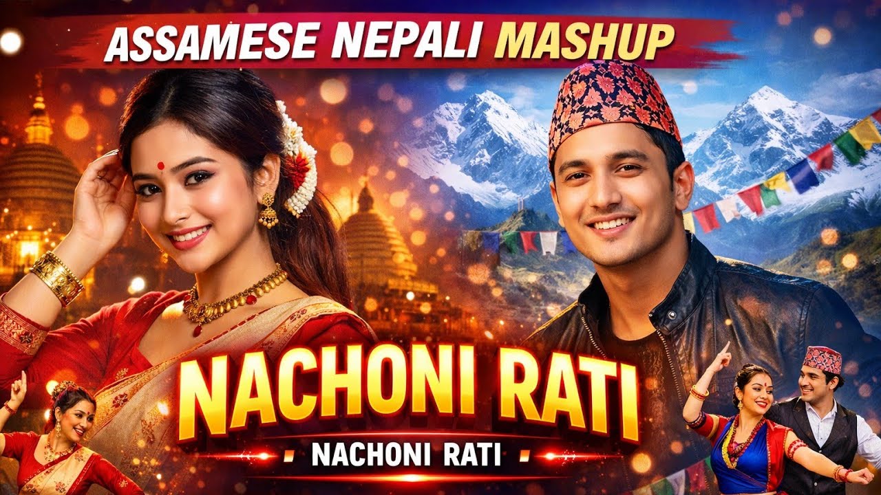 NACHONI RATI | Assamese × Nepali Mashup Song | Romantic Dance Fusion