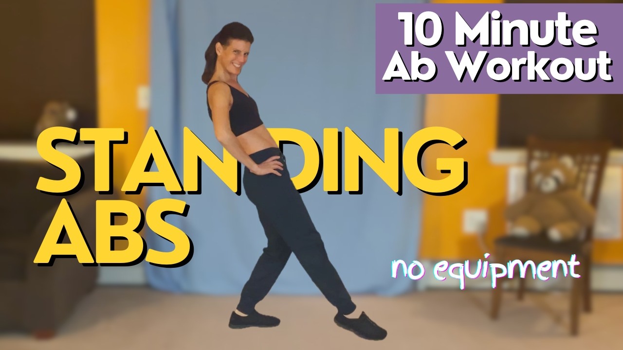 10 Minute Standing Ab Workout / No Equipment - YouTube