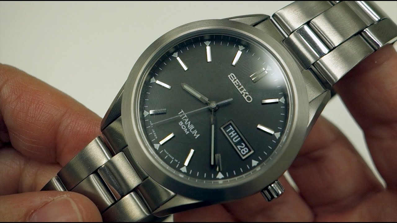 Seiko SGG599P1 Titanium watch - YouTube