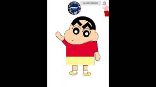 How to draw Shinchan using Basic Shapes in PowerPoint