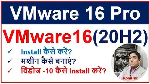 How to Install Vmware-16 pro | How to Create a Virtual Machine | How to Install Window-10 in Vmware