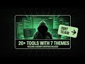 20+ Hacker Tools in ONE Interface | 7 Color Themes | Green Glow HTML |By AS Bhatti |SpiDer Man TECH™