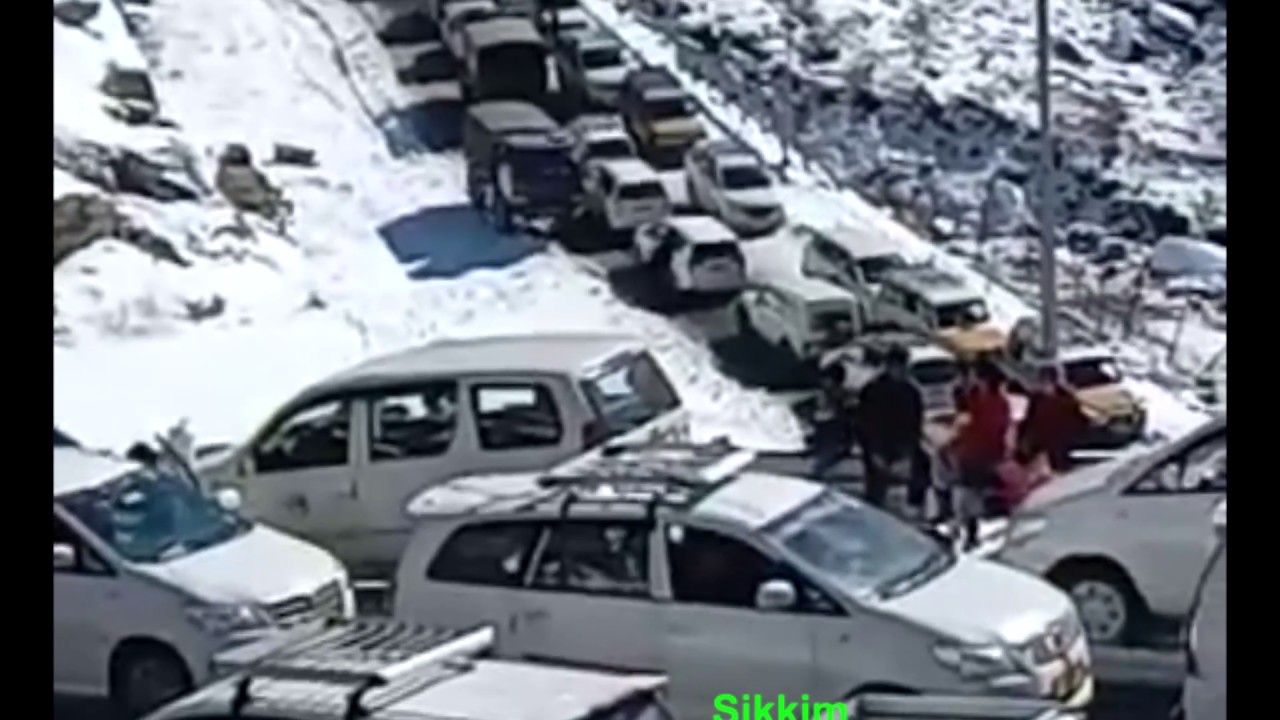 Changu Lake, Tsomgo Lake, Tsongmo Lake covered with Snow, December 2018