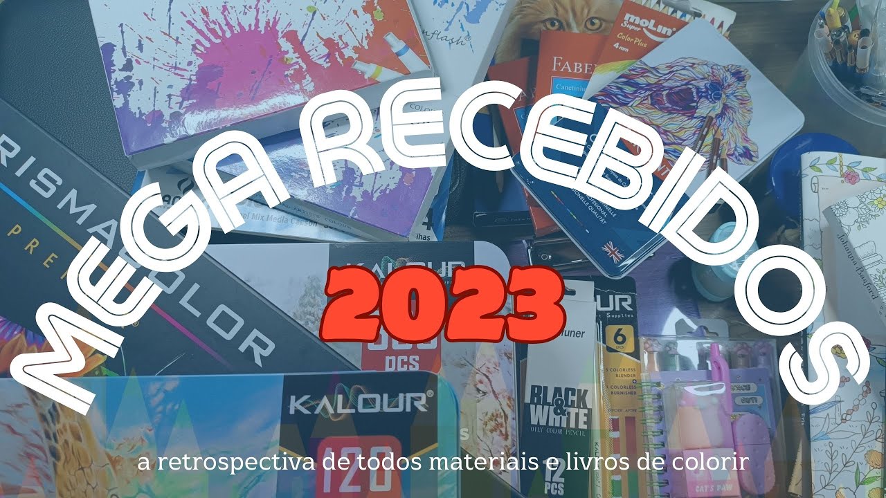 Todos os MATERIAIS e LIVROS DE COLORIR que recebi em |2023|