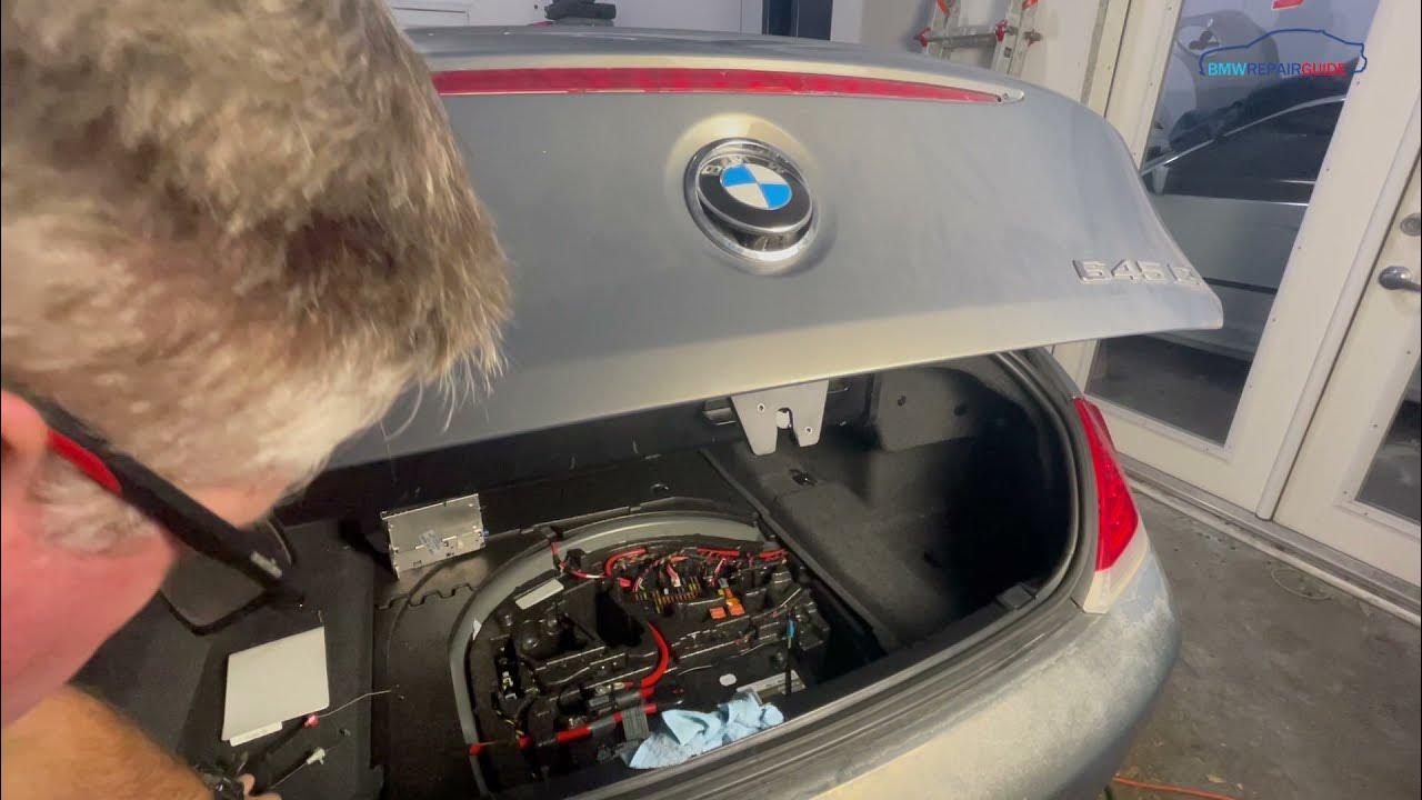 BMW 645ci Trunk Latch Broken Cable Repair YouTube
