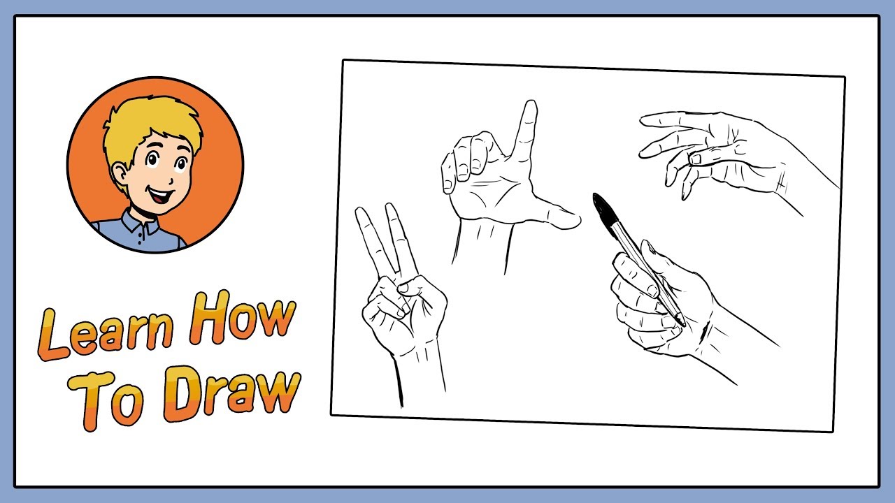 How to draw hands - Step by Step - YouTube