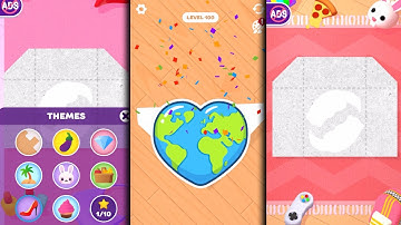 Paper fold level 51-100 + all themes unlocked