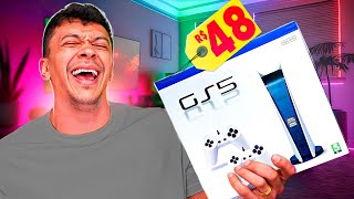 Thumbnail for COMPREI O PLAYSTATION 5 MAIS BARATO DA INTERNET! OLHA O QUE CHEGOU 😂