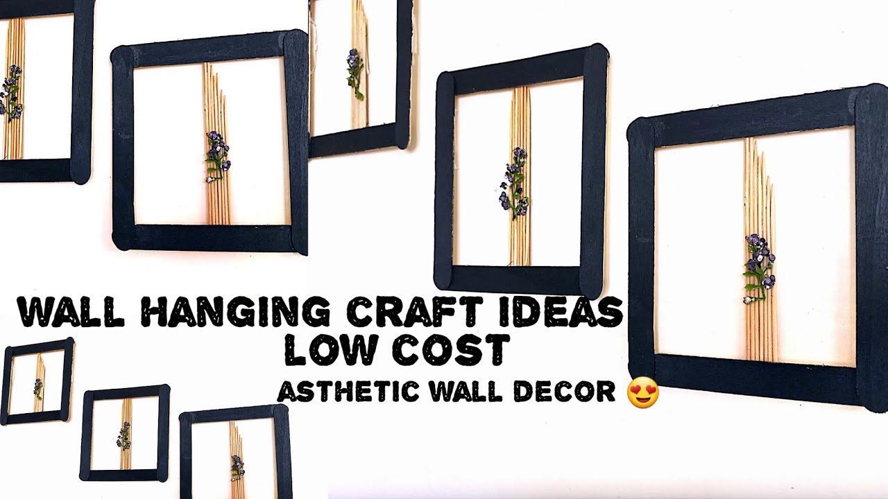 Wall hanging craft ideas wall hanging with ice cream sticks easy