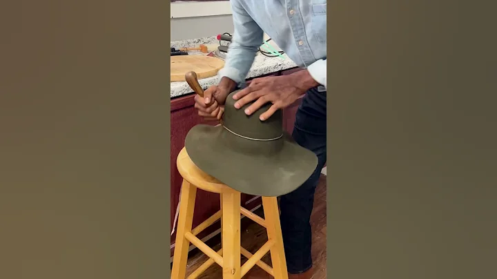 Here’s the hardest step in making a hat. #artisan #hatmaking #howitsmade