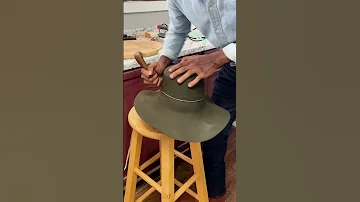 Here S The Hardest Step In Making A Hat Artisan Hatmaking Howitsmade 
