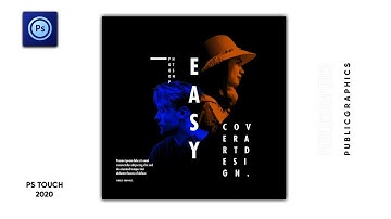 How to Create Overlay Portrait Cover Art Design - PS Touch and Pixellab Tutorial
