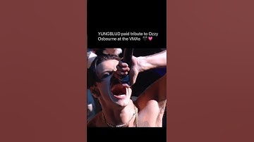 2025 MTV Video Music Awards, YUNGBLUD honored the late Ozzy Osbourne #vmas #yungblud #ozzyosbourne