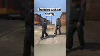 Explosive package delivery #gta #gtaiv #gta4  The cops didnt see that coming