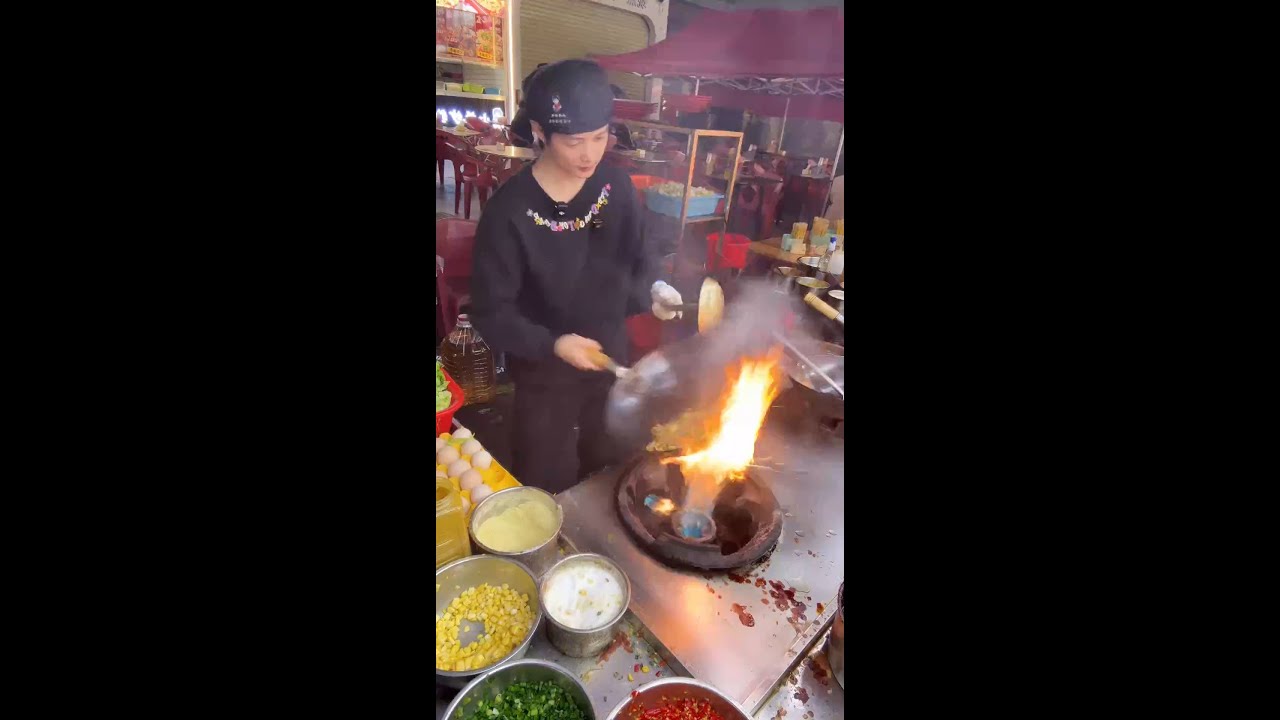 🔴 LIVE: Young Chinese Chef Stir-Frying Rice Noodles | Street Food POV in Action China