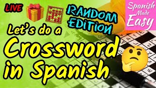 Learn Spanish: RANDOM EDITION, Let's do a Crossword Puzzle in Spanish. screenshot 5