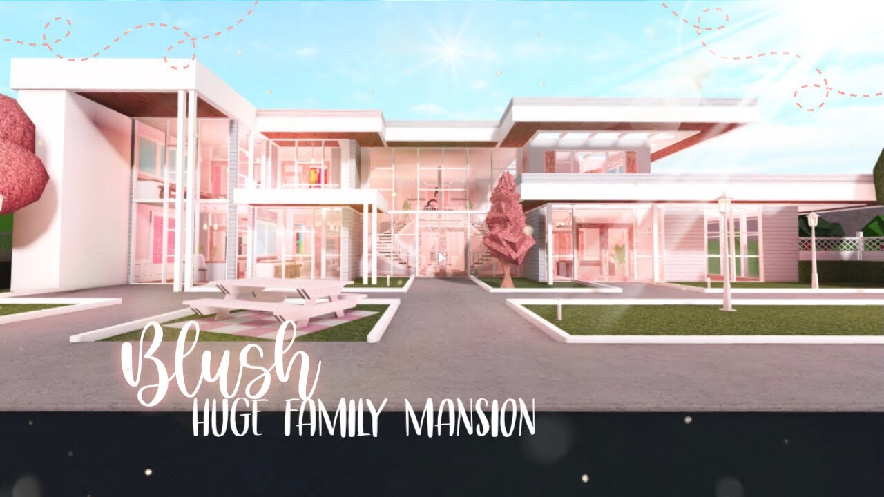 ROBLOX Bloxburg Spring Modern Floral Blush Aesthetic Eco Family