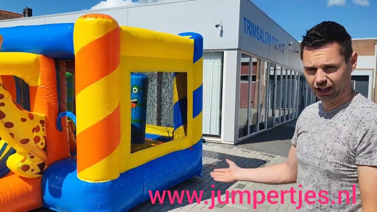 Hoe zet je een springkussen op? www.jumpertjes.nl