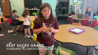 2021-22 Classroom Grants - SEAT SACKS  - 1st Grade, Hubbard Elementary, Noble OK