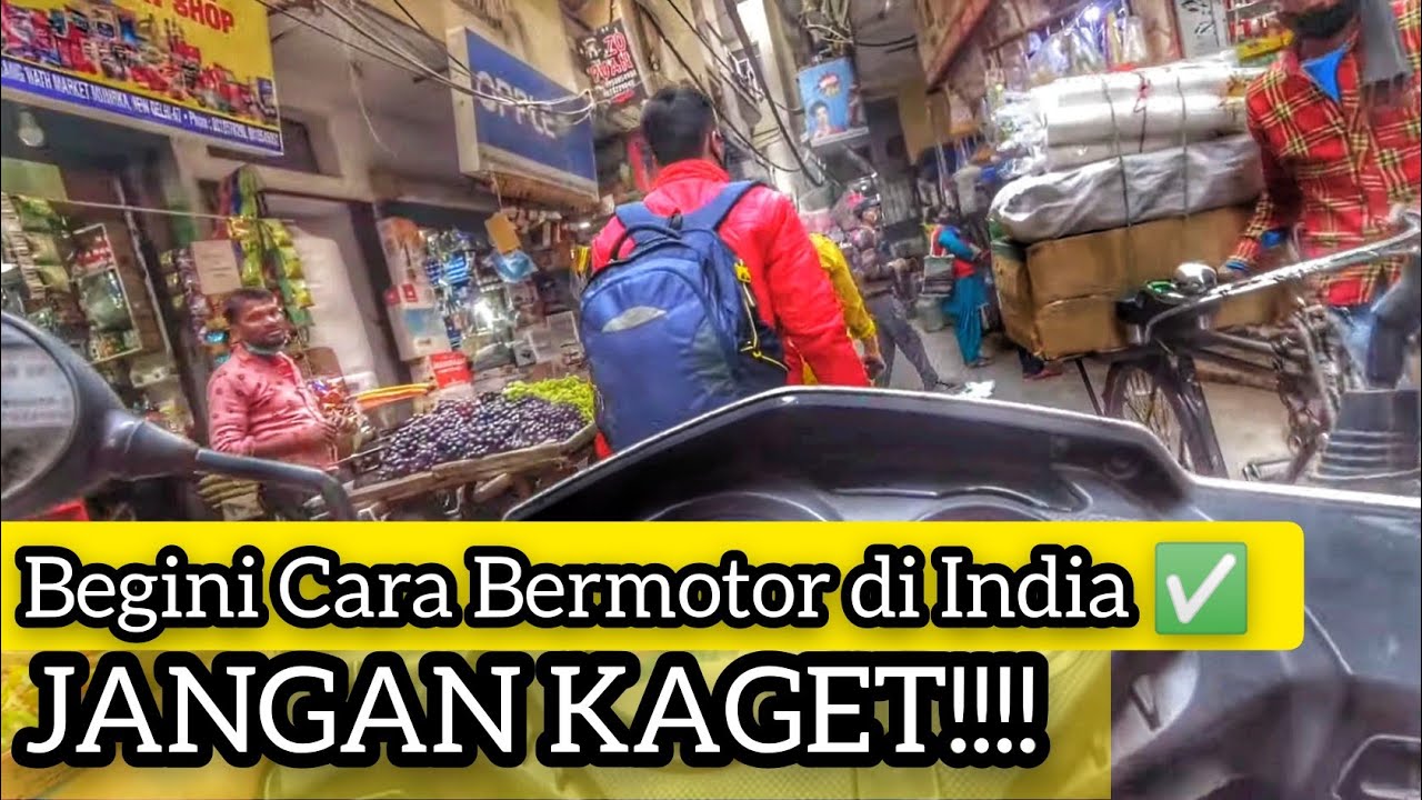 (Full) MOTOVLOG INDIA: DARI GANG SEMPIT SAMPAI PUSAT KOTA NEW DELHI 😃🛵🏙️🇮🇳🇮🇩 (2021)