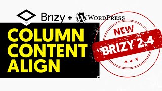 Column Content Align, New Feature 2022 - Brizy 2.4