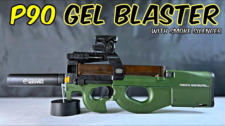 New P90 gelblaster with smoke silencer