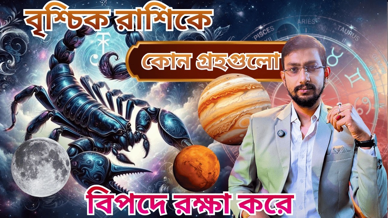 বিপদের সময় কোন গ্রহ বৃশ্চিক রাশিকে রক্ষা করে? | Scorpio Lucky Planets in Danger Situation | Vrischik