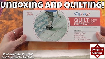 Uitpakken en quilten met de nieuwe Quilt Perfect Ruler Foot Kit