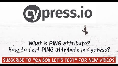 How to test ping attribute in Cypress?