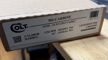 UNBOXING - Colt M4 Carbine LE6920SOCOM M4A1 5.56 Rifle (2013 Configuration)