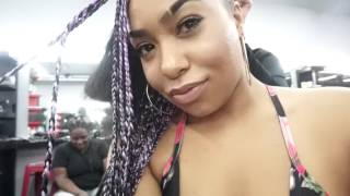 VLOG : PURPLE BRAIDS PULLED OUT MY HAIR