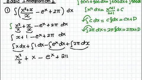 Basic Integration 1 Video 1