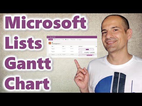How to create a Gantt Chart view in Microsoft or SharePoint Lists